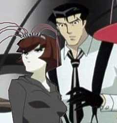 Big O: Roger Smith reaching for R. Dorothy's boobs